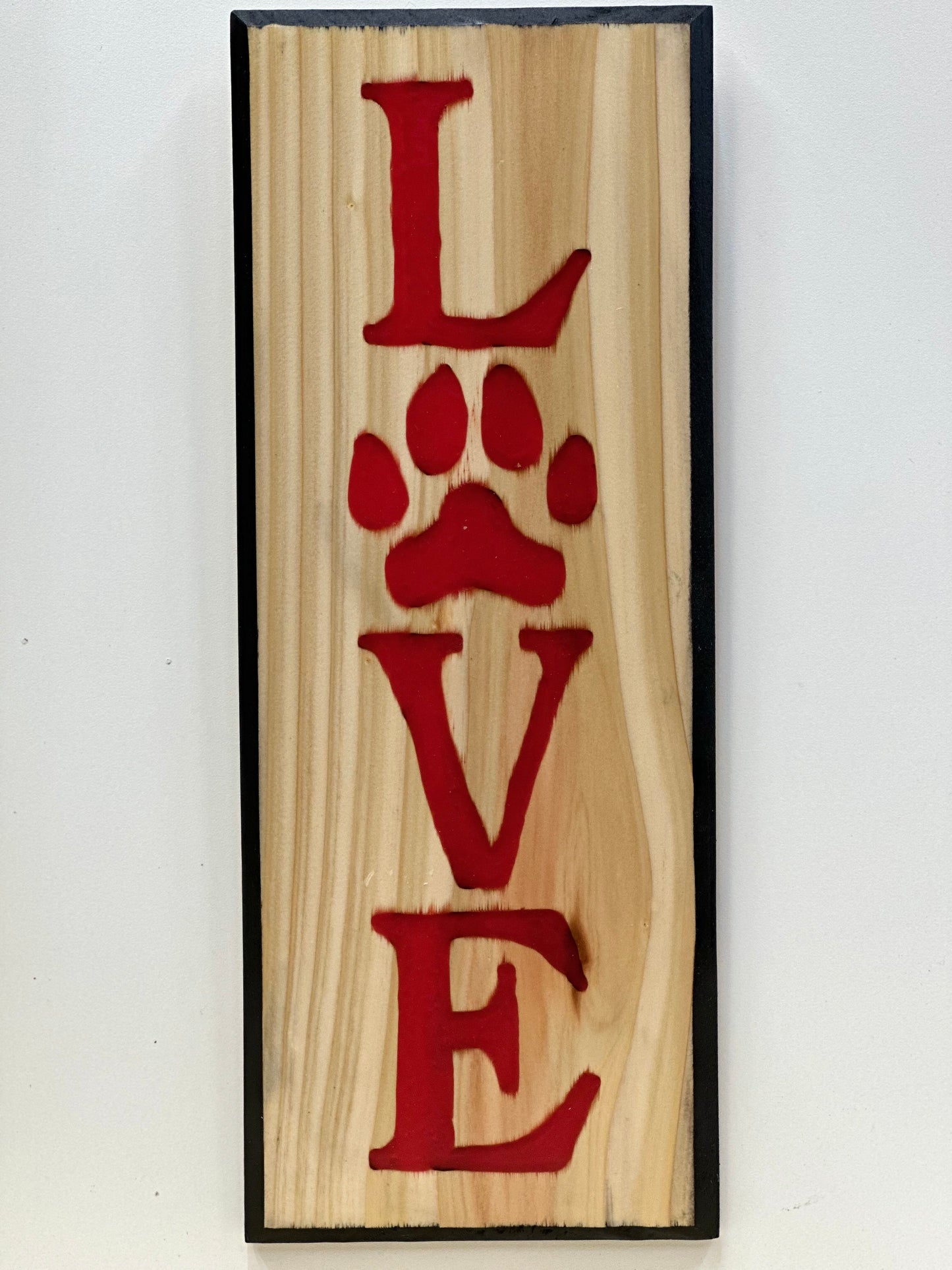 Pet Love Wooden Signs - Natural