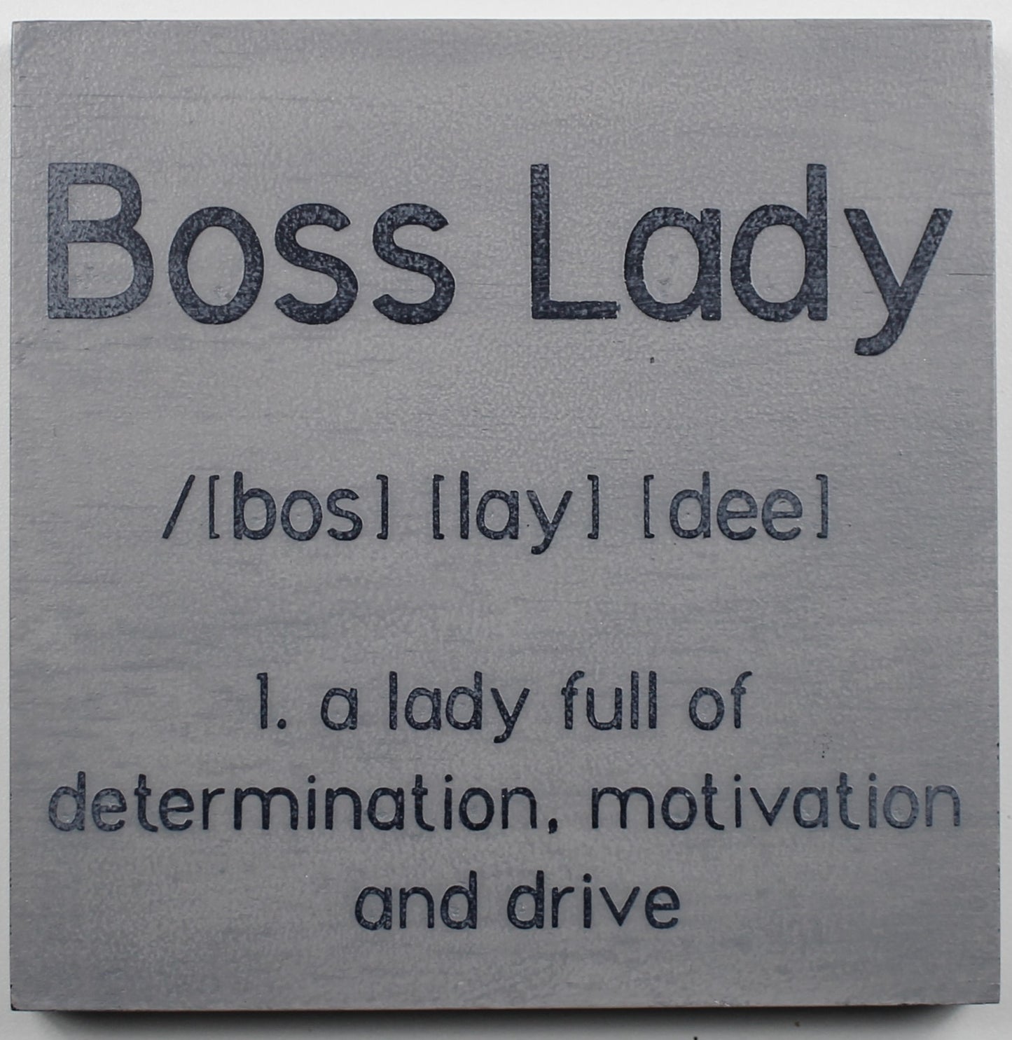 "Boss Lady" Hand Painted Wooden Box Sign