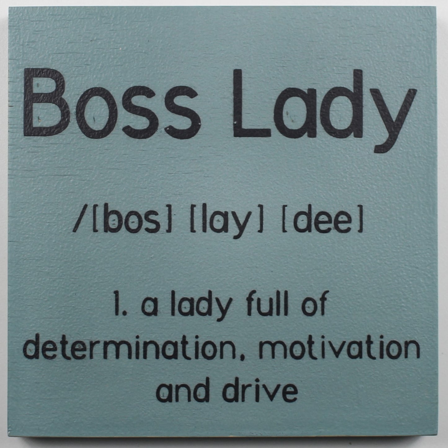 "Boss Lady" Hand Painted Wooden Box Sign