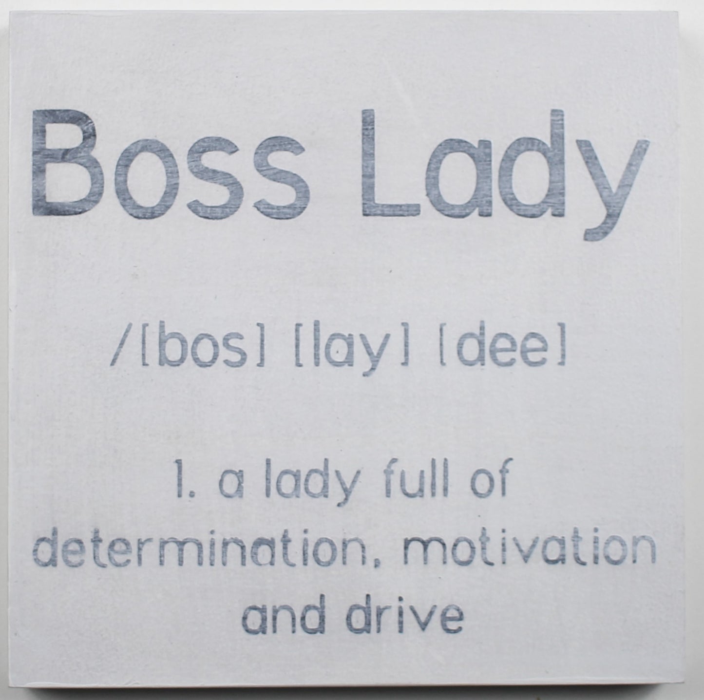 "Boss Lady" Hand Painted Wooden Box Sign