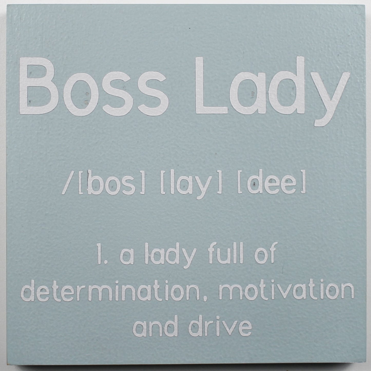 "Boss Lady" Hand Painted Wooden Box Sign