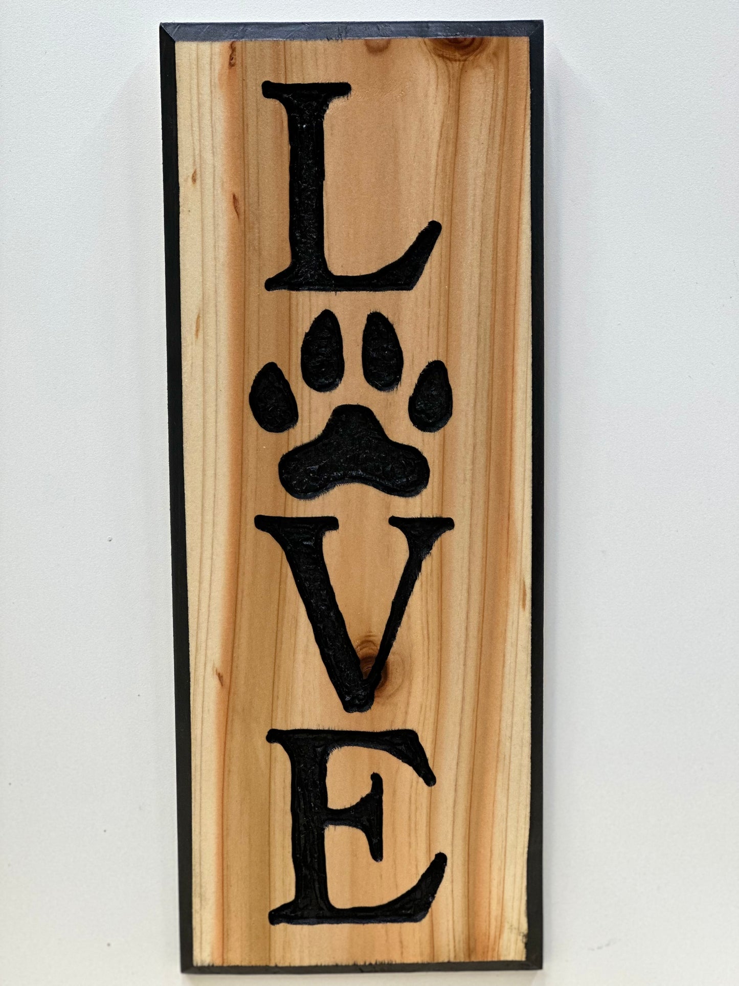 Pet Love Wooden Signs - Natural