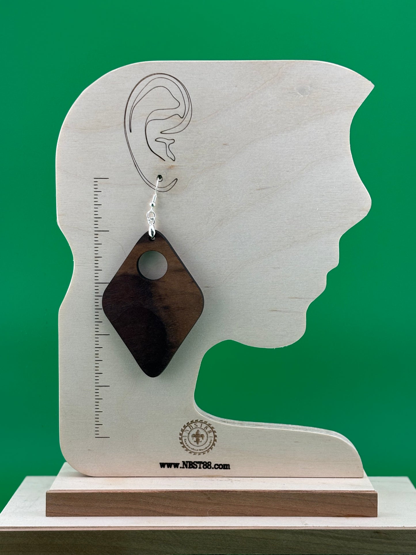 Handmade Solid Wood Statement Earrings