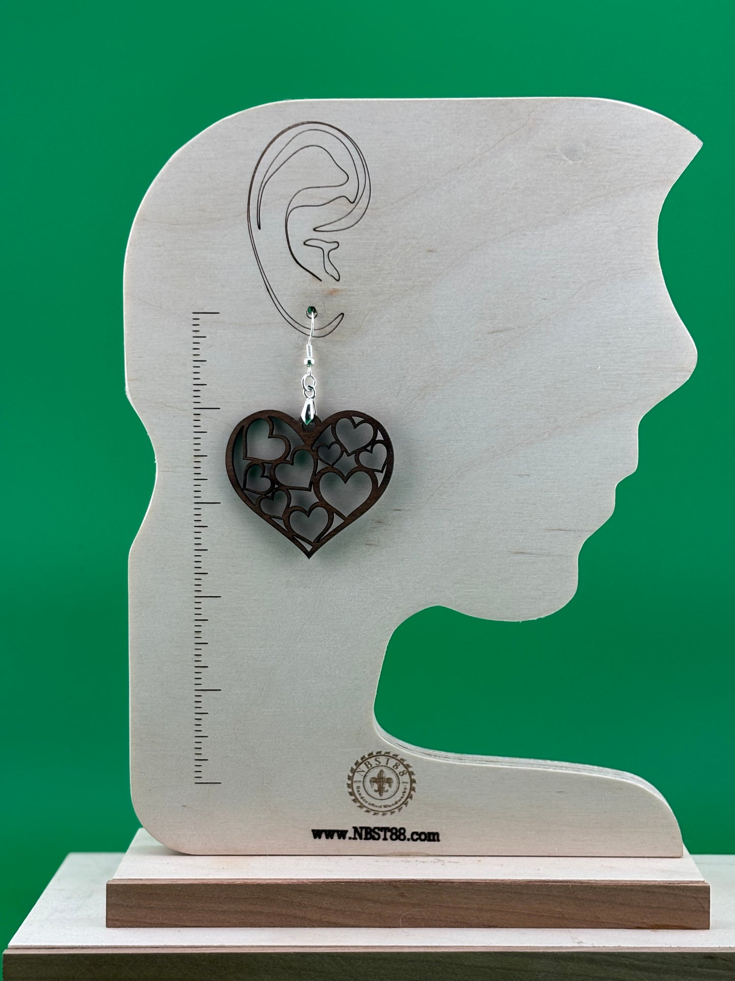 Handmade Solid Wood Statement Earrings