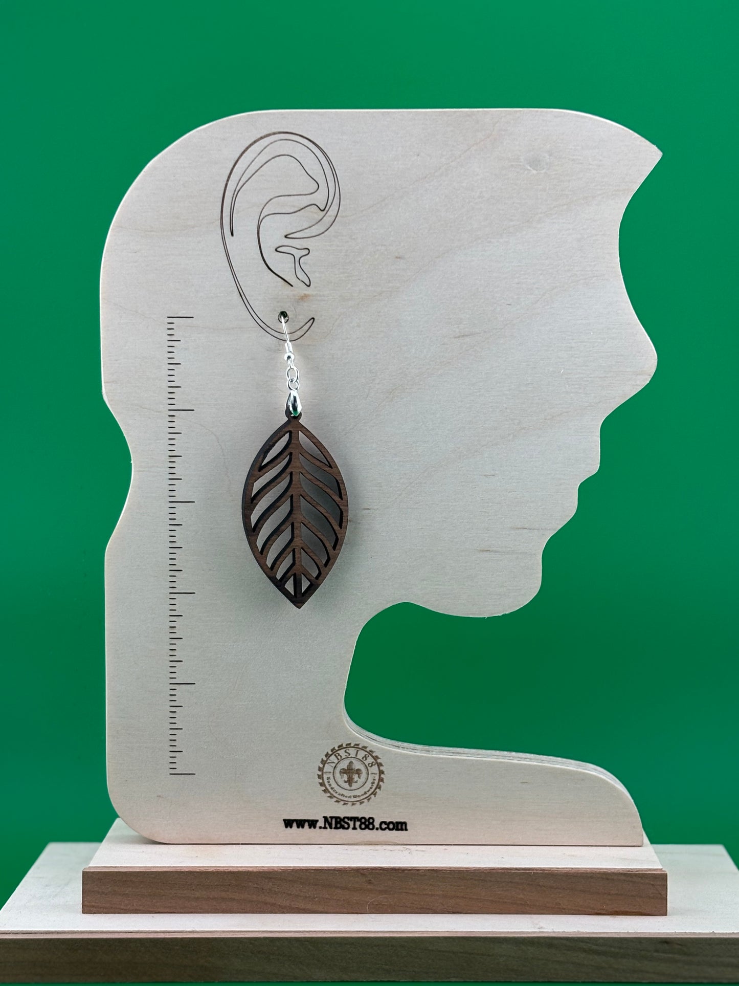 Handmade Solid Wood Statement Earrings