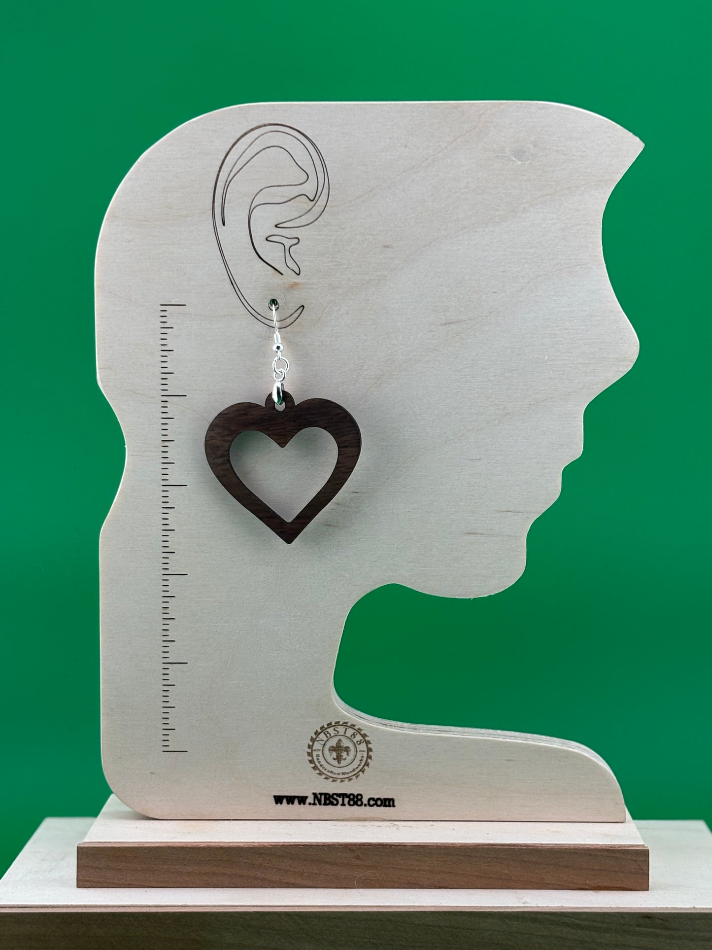 Handmade Solid Wood Statement Earrings