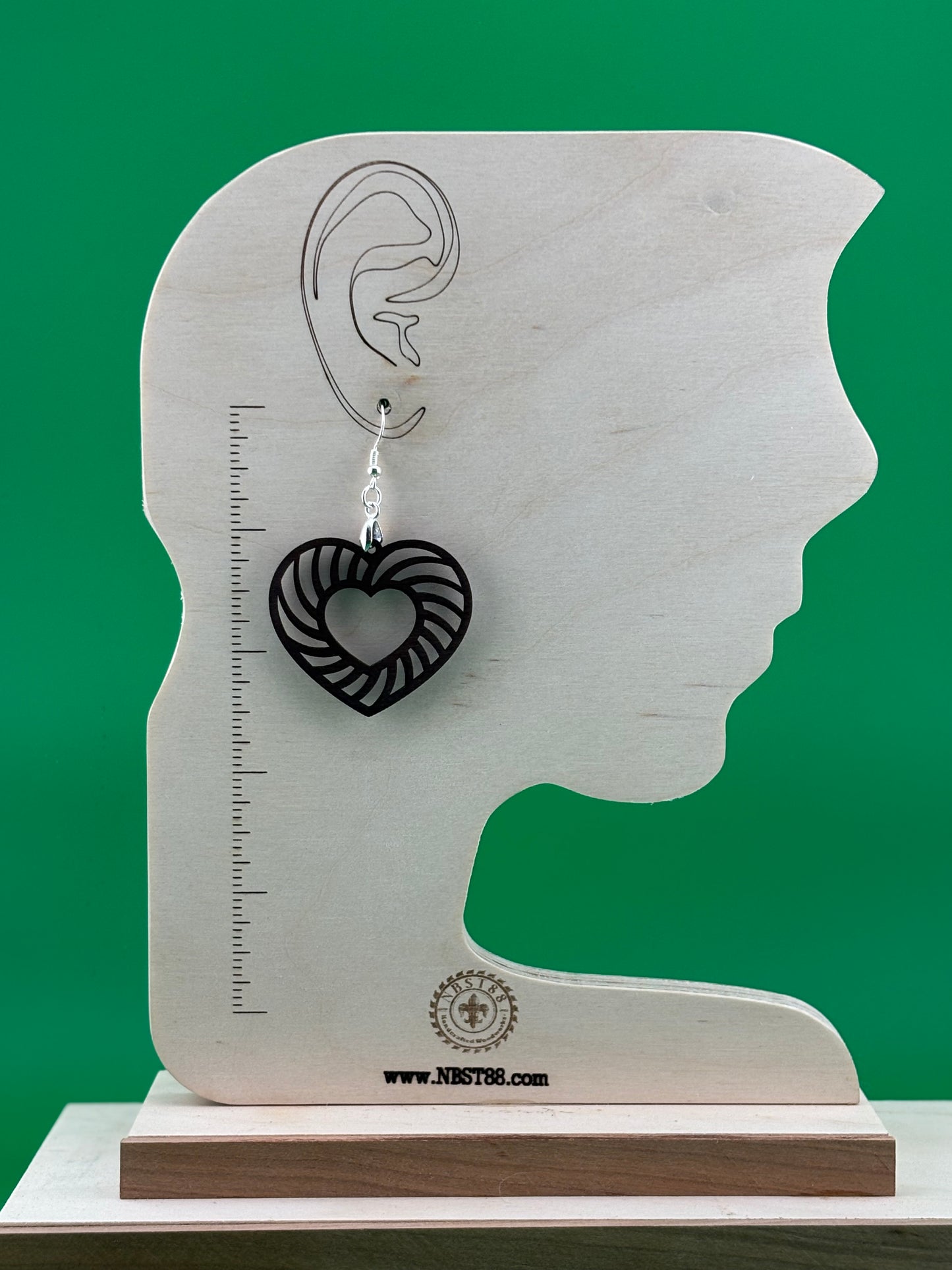 Handmade Solid Wood Statement Earrings