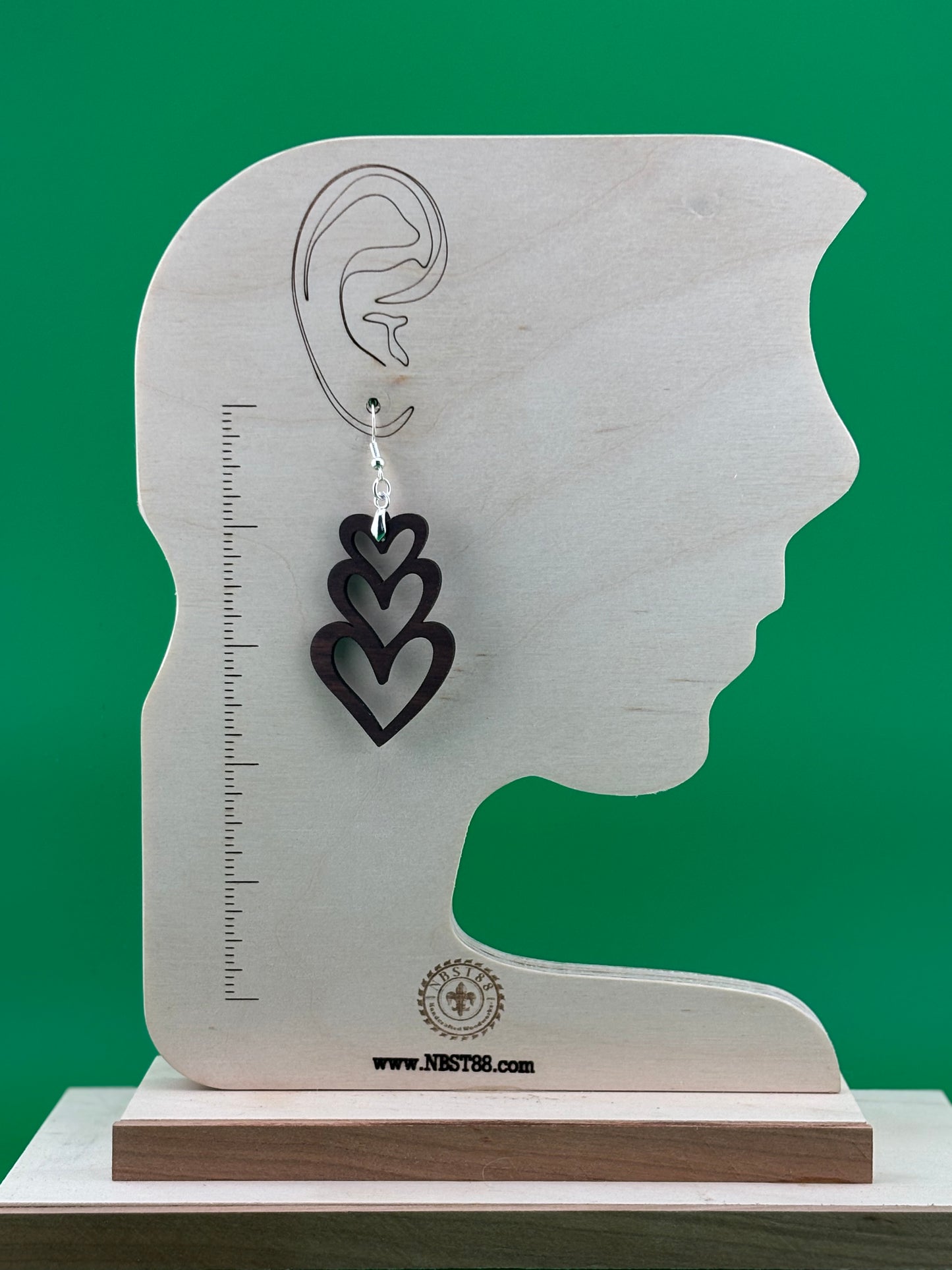 Handmade Solid Wood Statement Earrings