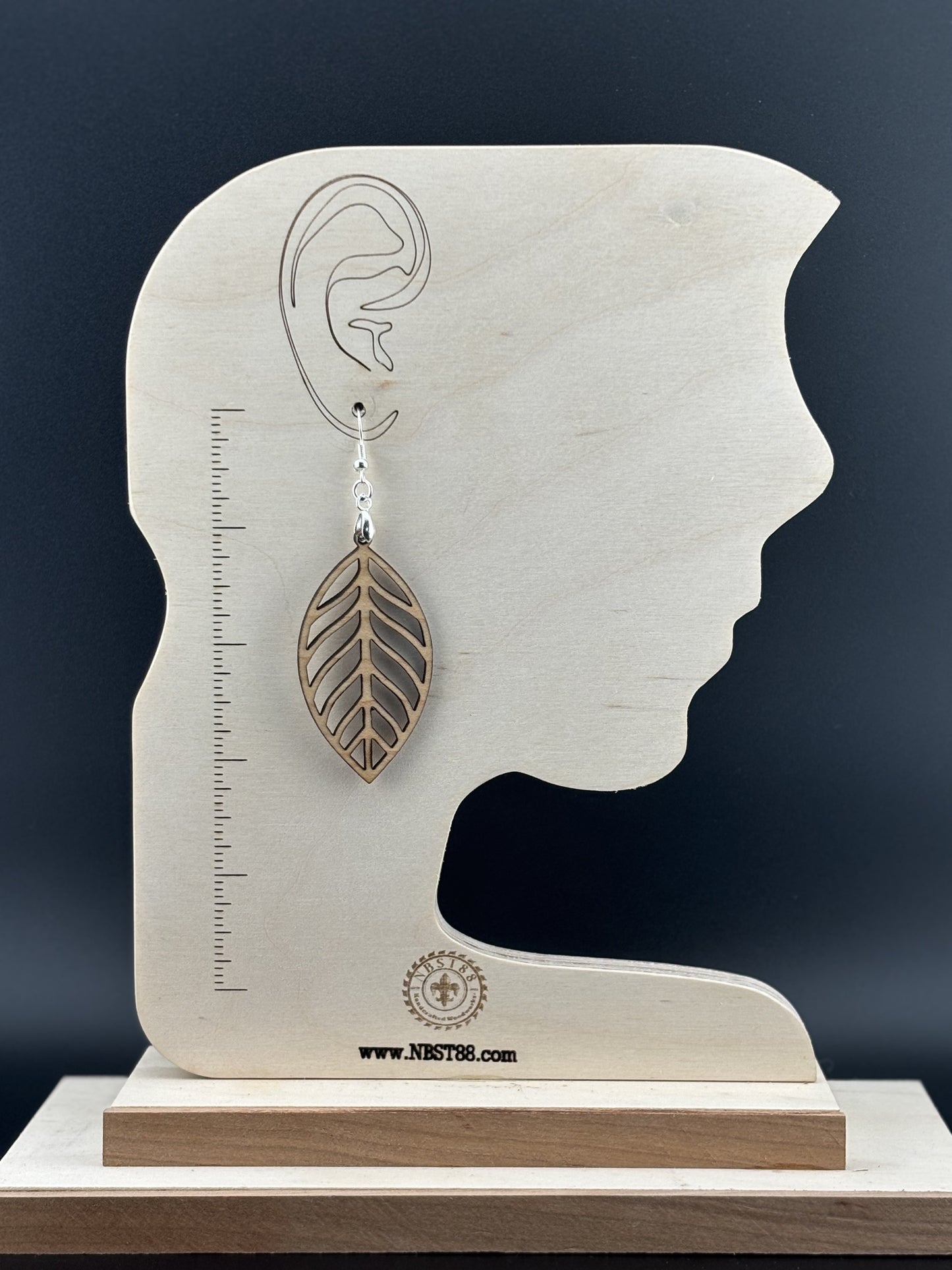 Handmade Solid Wood Statement Earrings