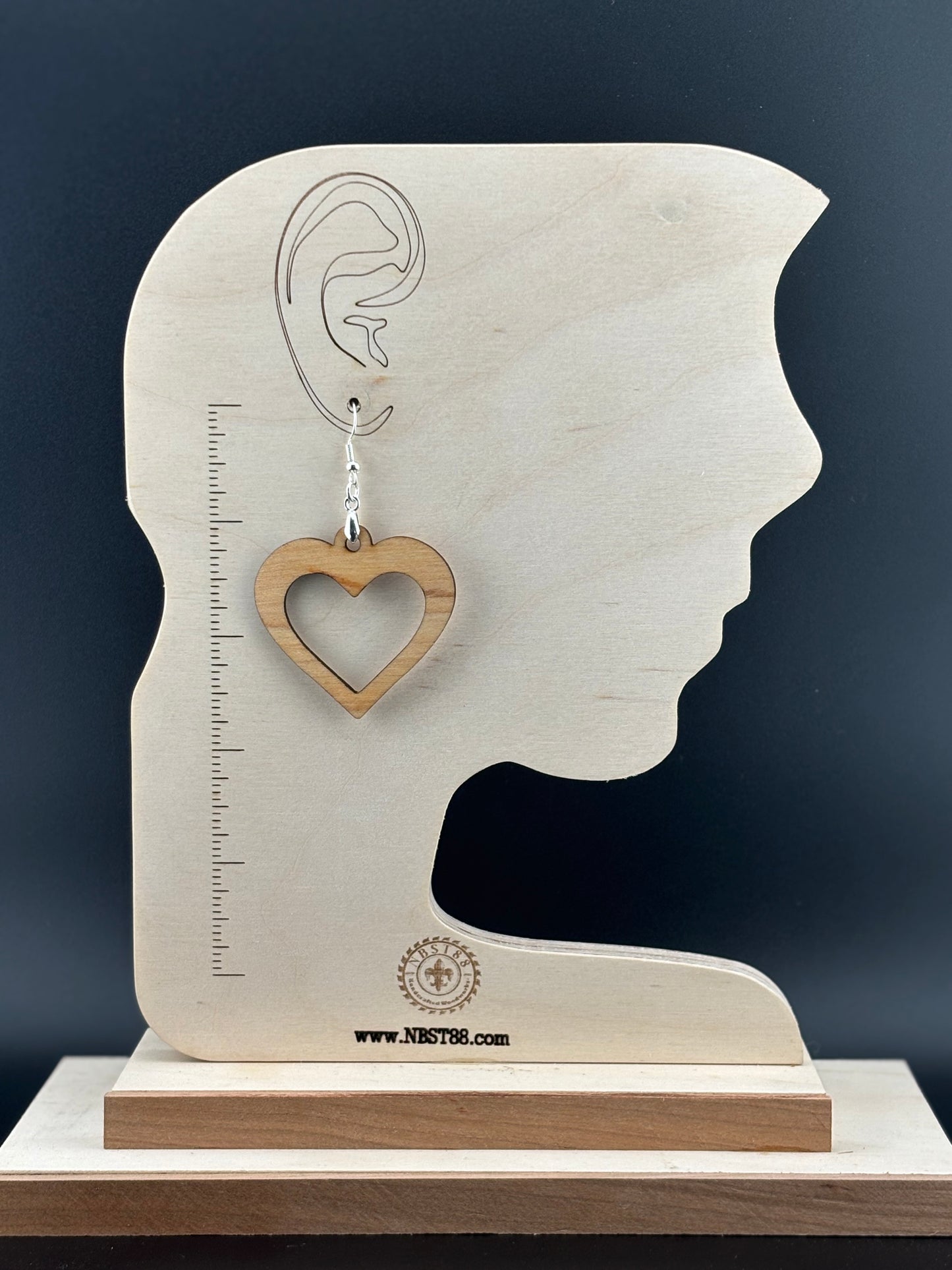 Handmade Solid Wood Statement Earrings