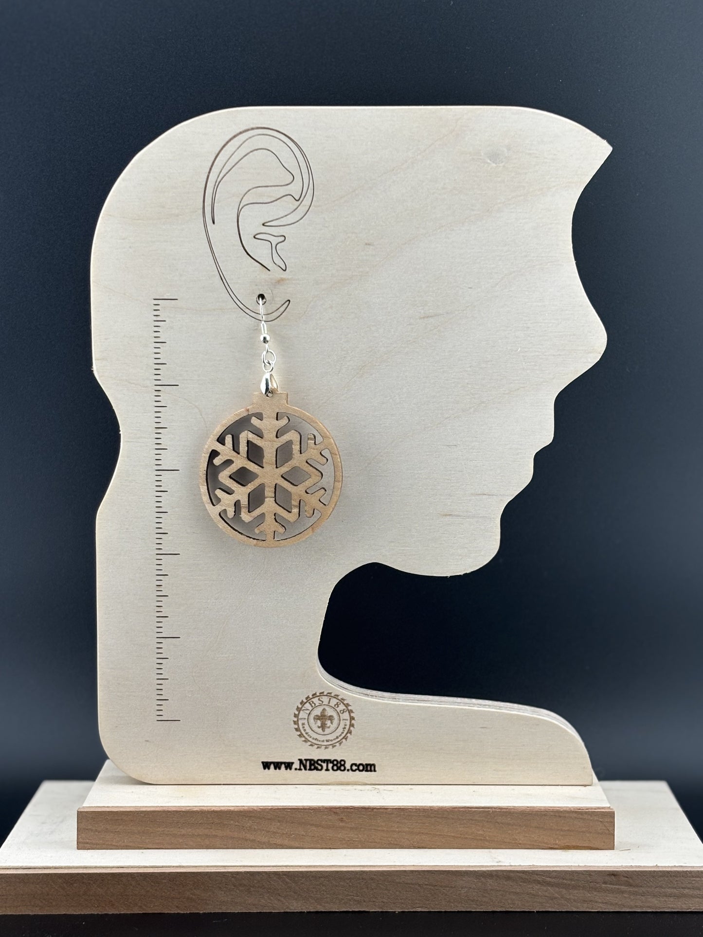 Handmade Solid Wood Statement Earrings