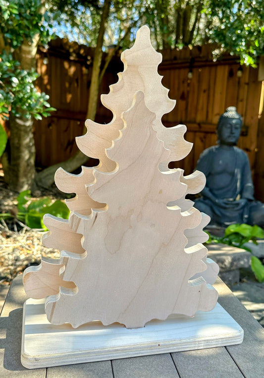 Table Top Decor Ready to Finish Tree Set