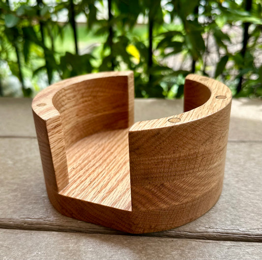 The "David" - Wooden Round Coasters Holder