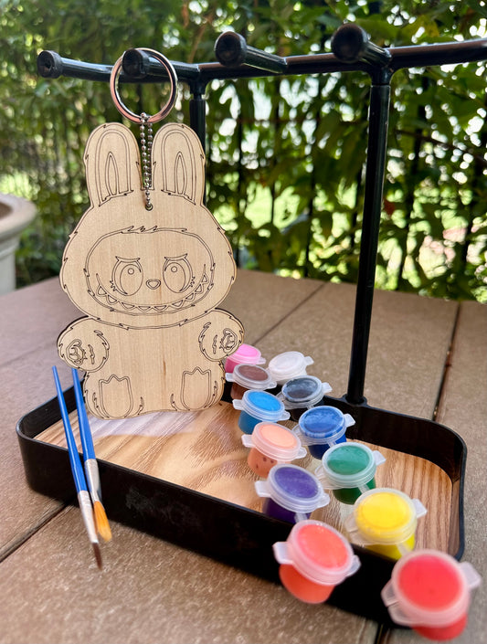 Wooden Labubu Monster 5.75" Ready to finish