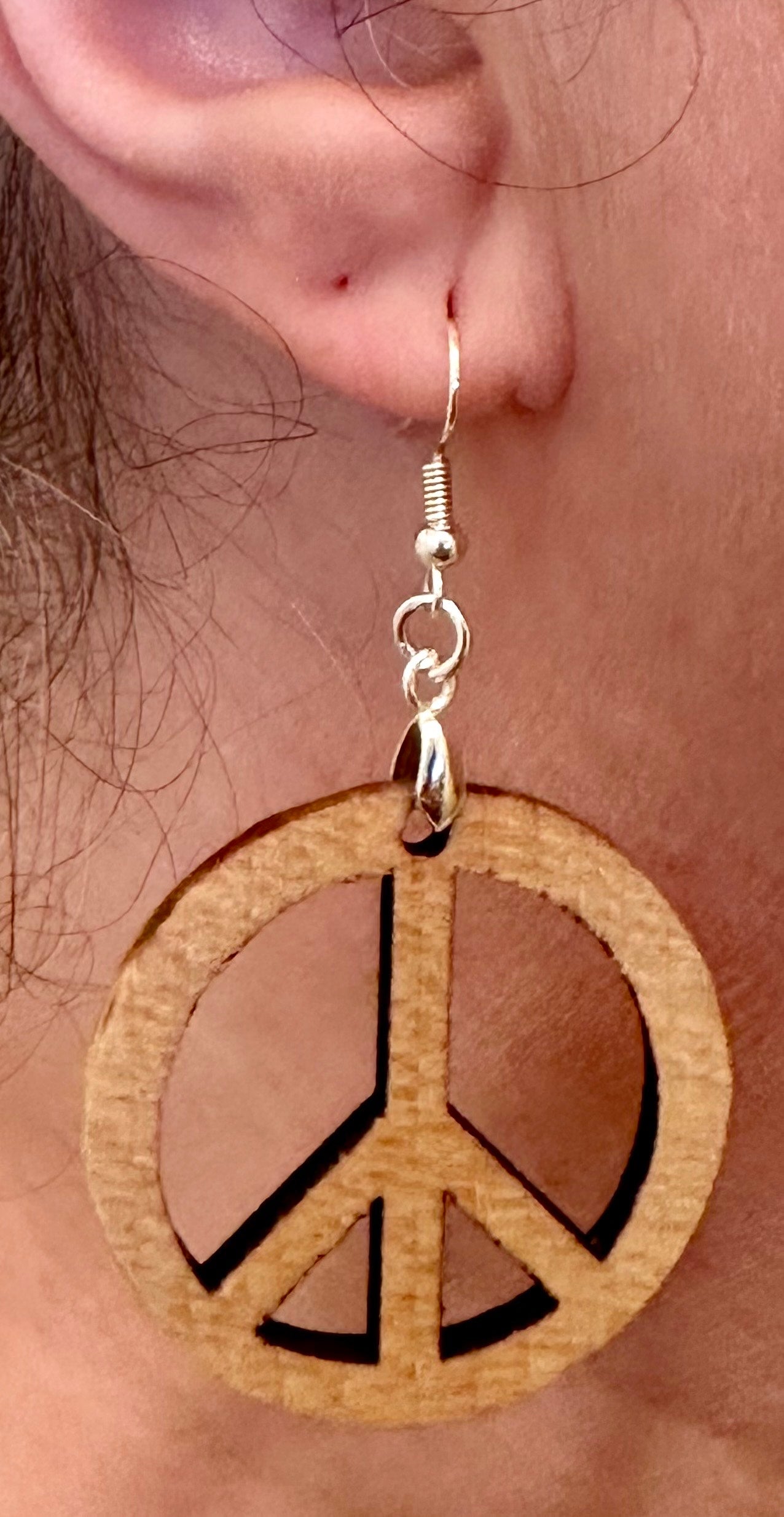 Handmade Solid Wood Statement Earrings