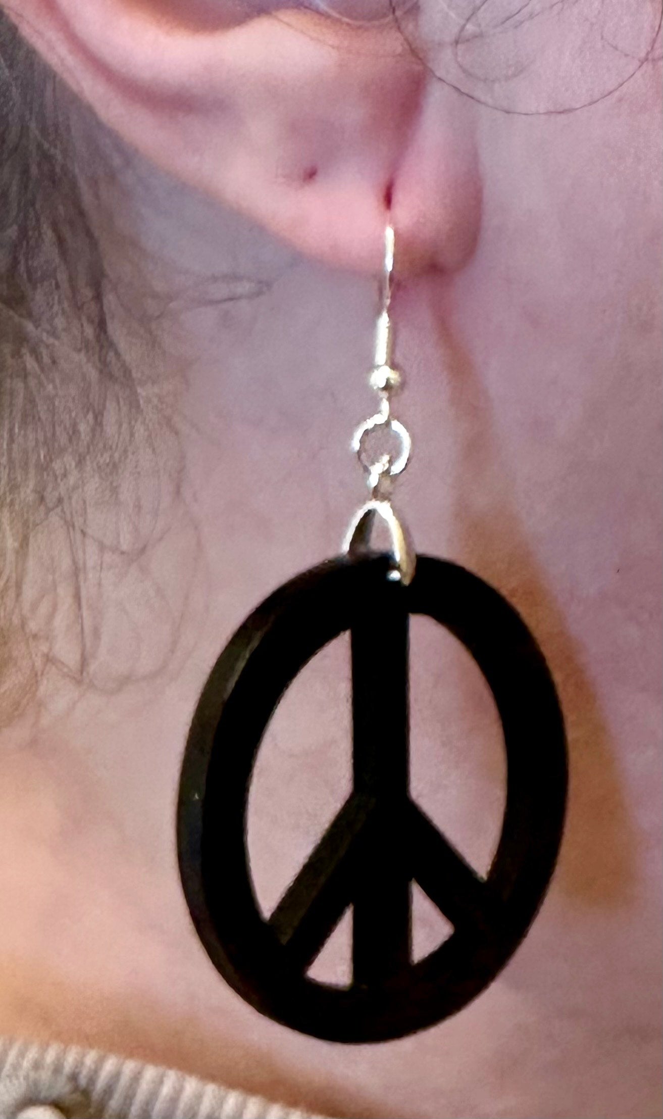 Handmade Solid Wood Statement Earrings