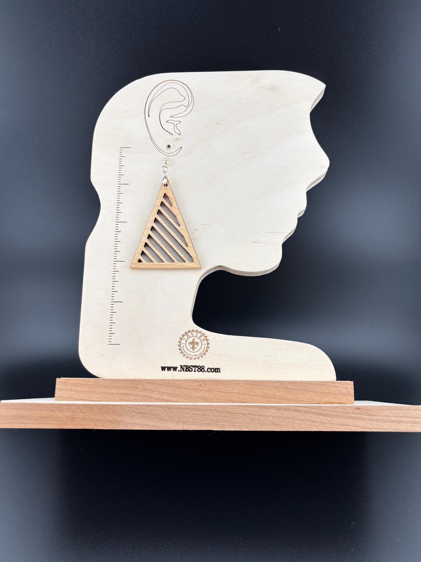 Handmade Solid Wood Statement Earrings