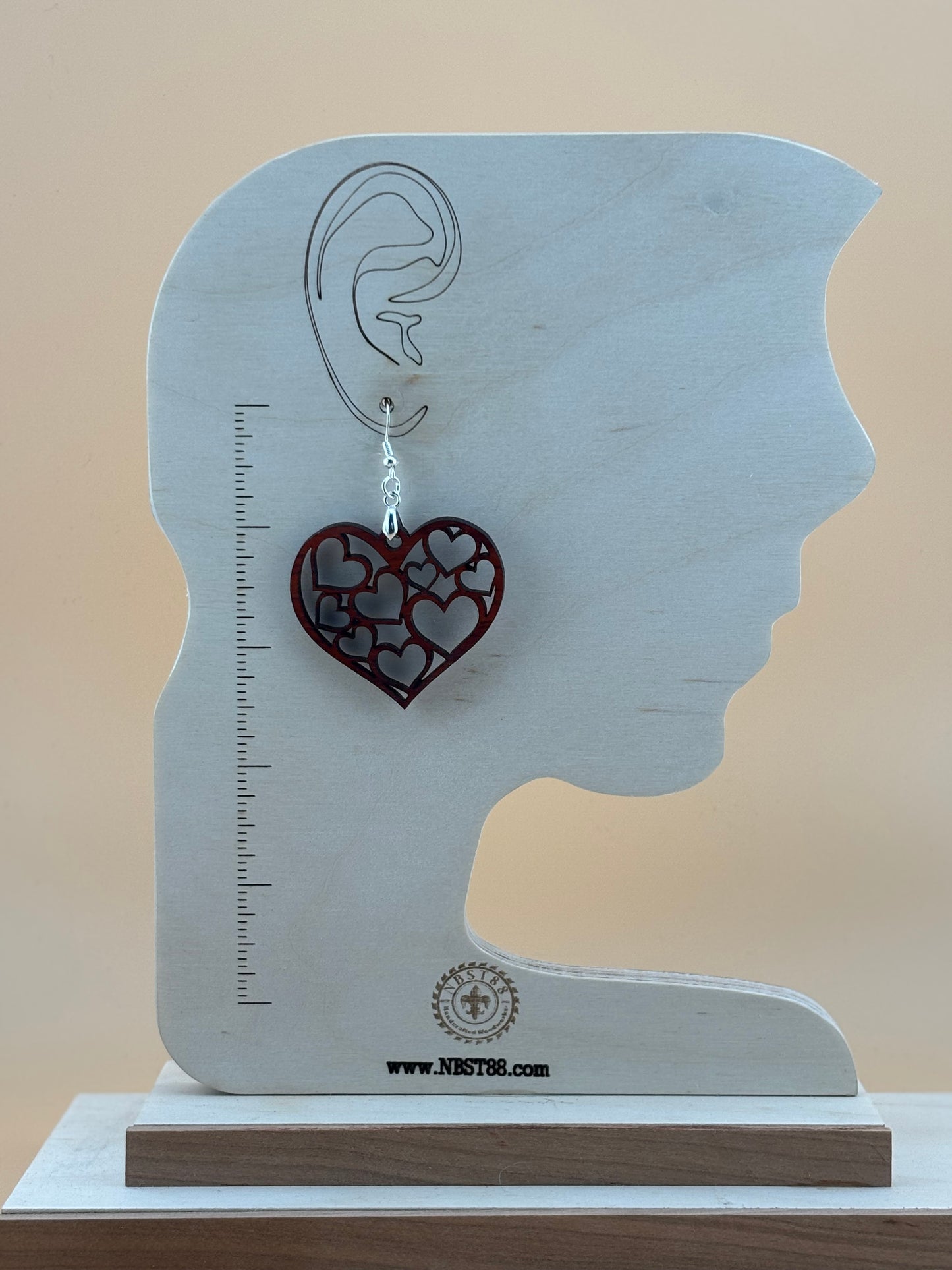 Handmade Solid Wood Statement Earrings