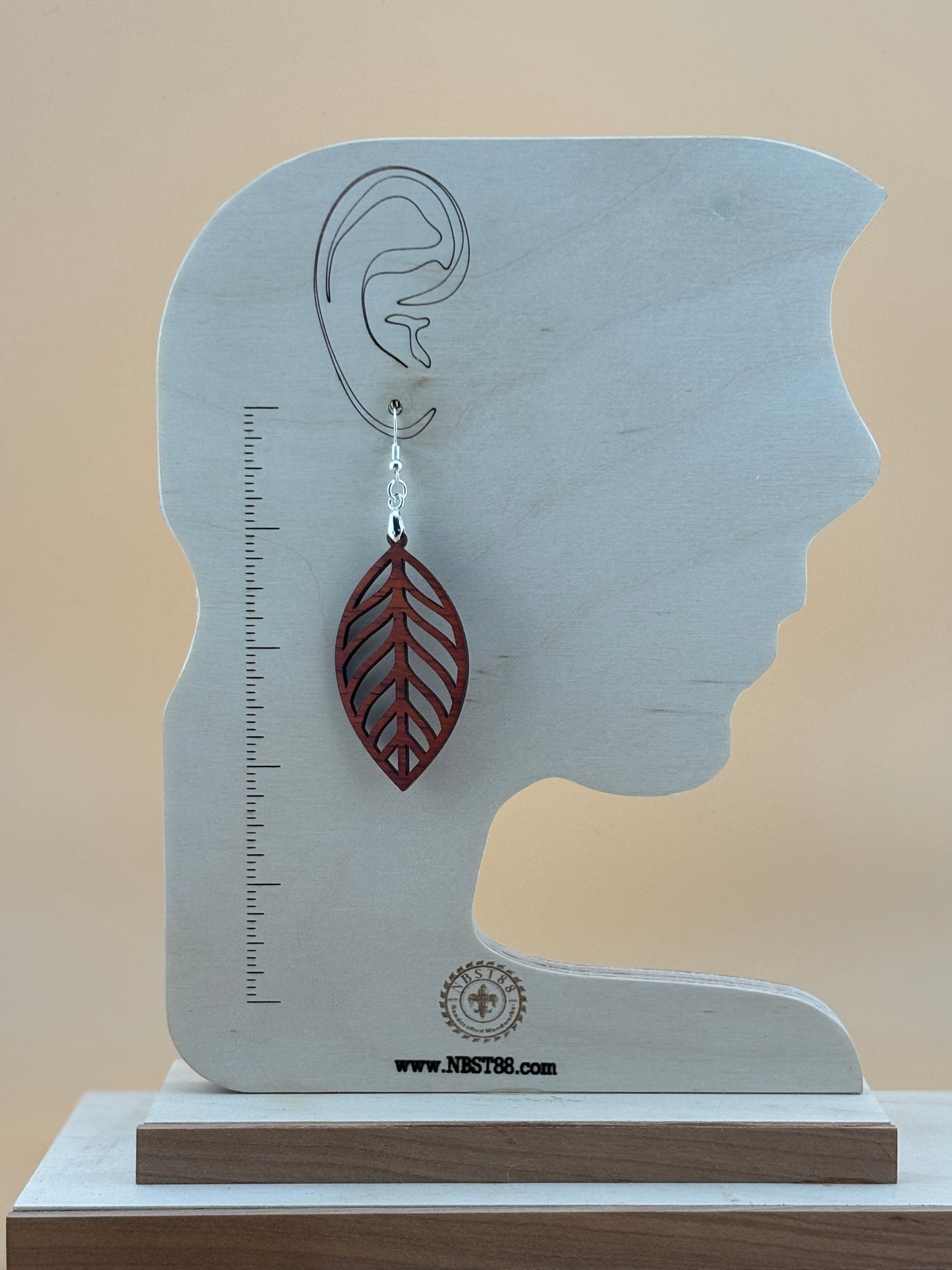 Handmade Solid Wood Statement Earrings