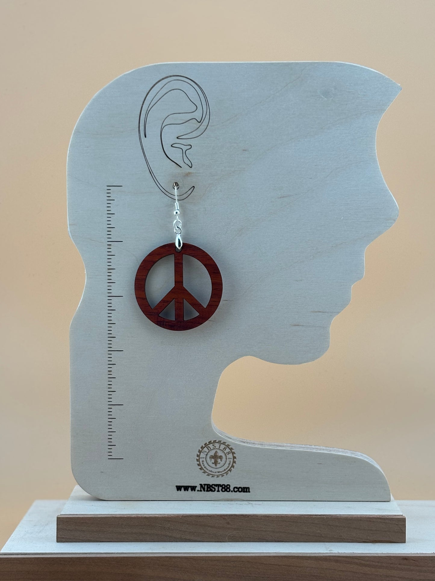 Handmade Solid Wood Statement Earrings