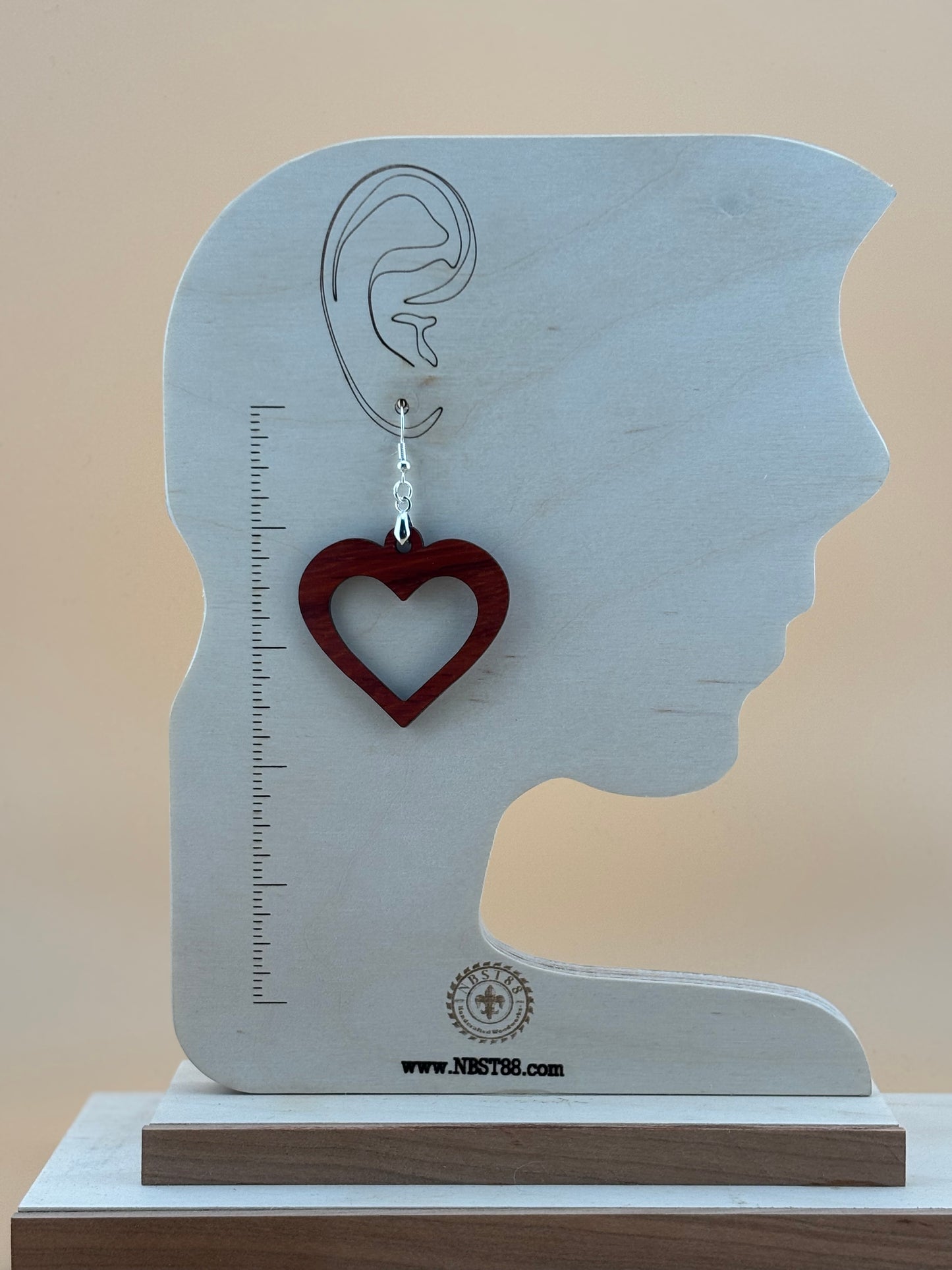 Handmade Solid Wood Statement Earrings