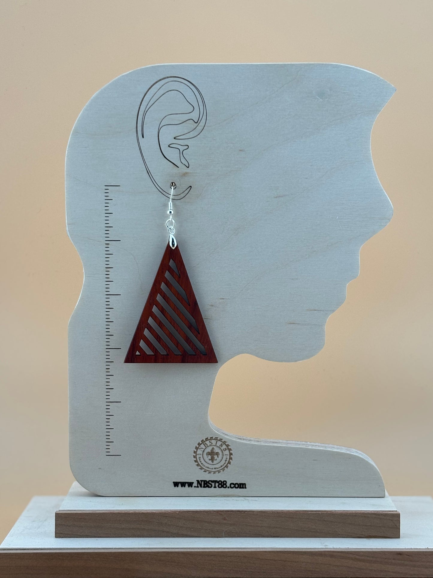 Handmade Solid Wood Statement Earrings