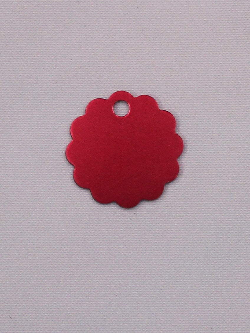 "Scalloped Circle" Pet ID Tag - Engraving Included!