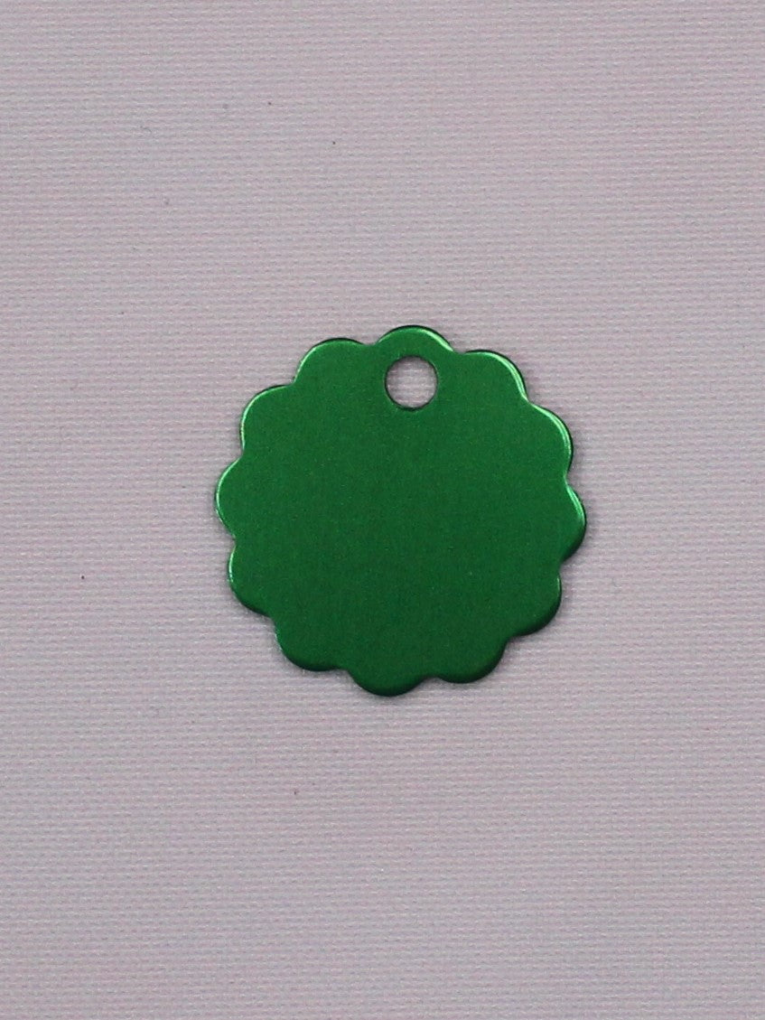 "Scalloped Circle" Pet ID Tag - Engraving Included!