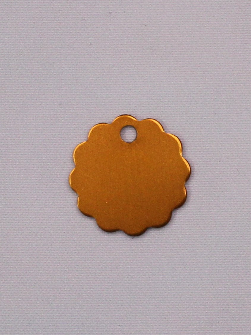 "Scalloped Circle" Pet ID Tag - Engraving Included!