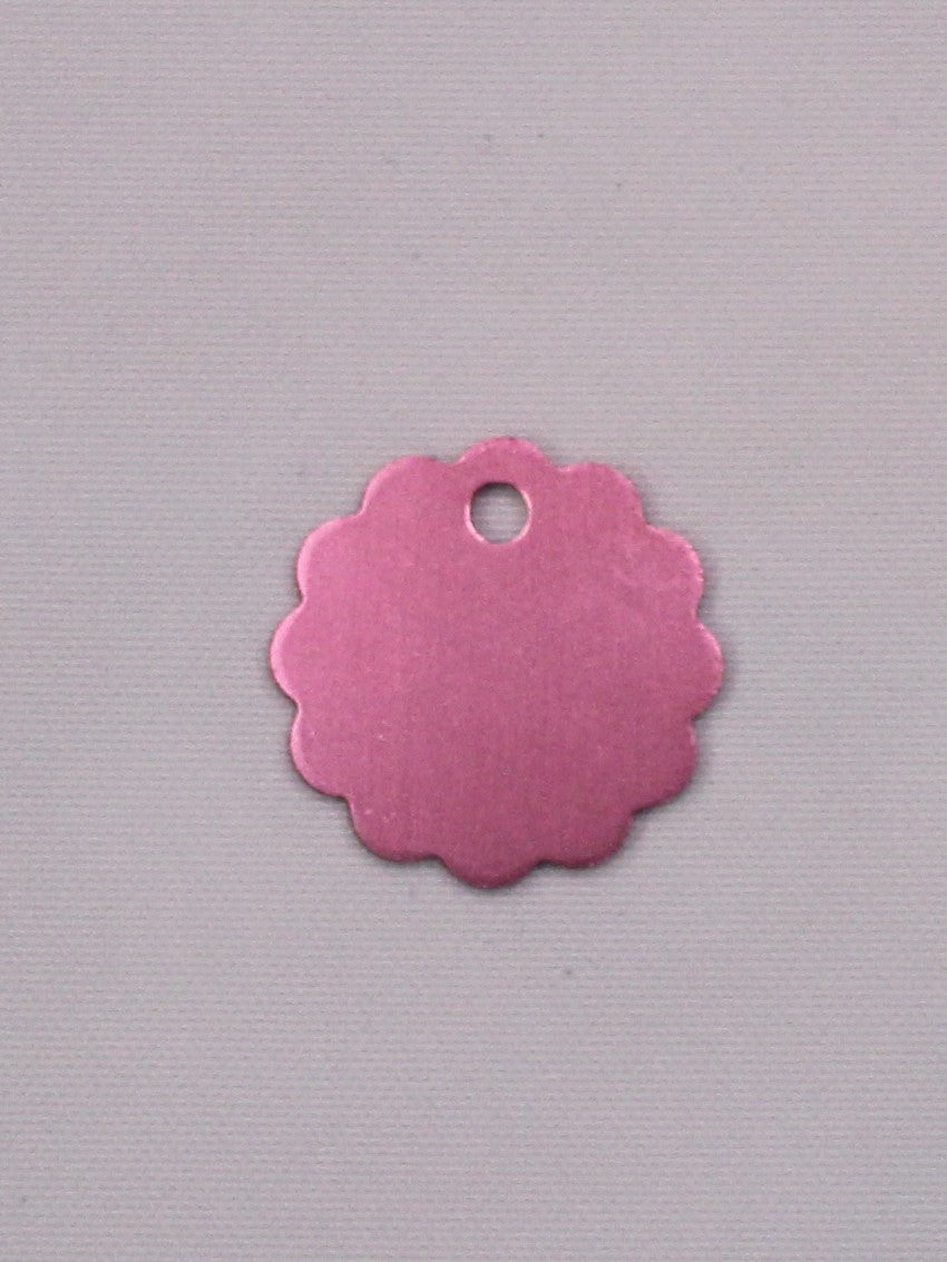 "Scalloped Circle" Pet ID Tag - Engraving Included!